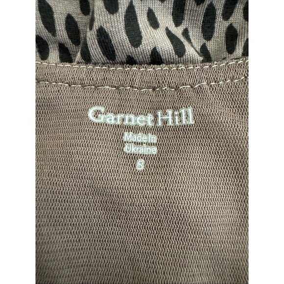 Garnet Hill Women's S Sleeveless Tank Dress Brown Animal Slouchy Pockets EUC - Picture 7 of 12